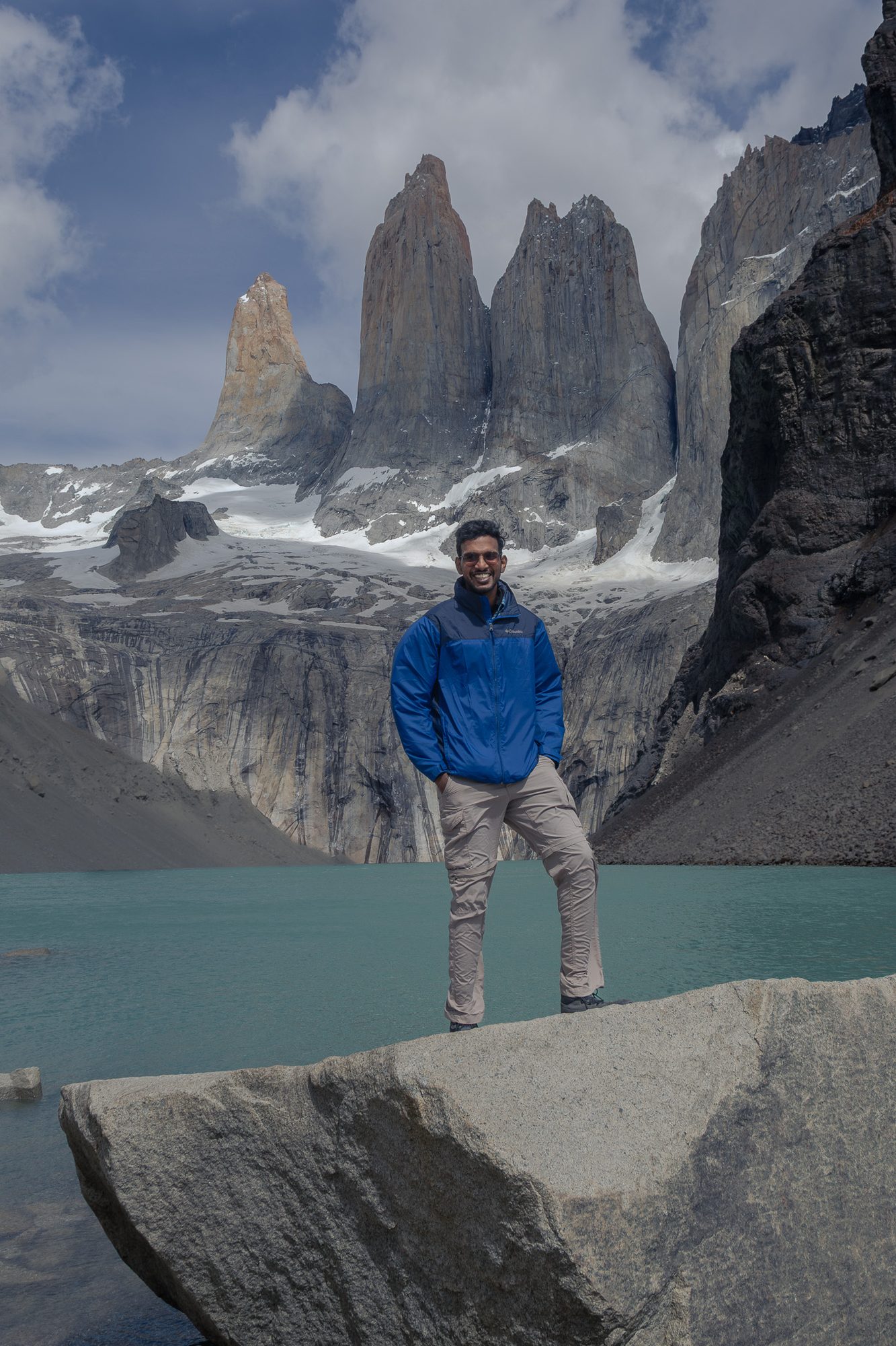 Akash at Torres del Paine, Patagonia