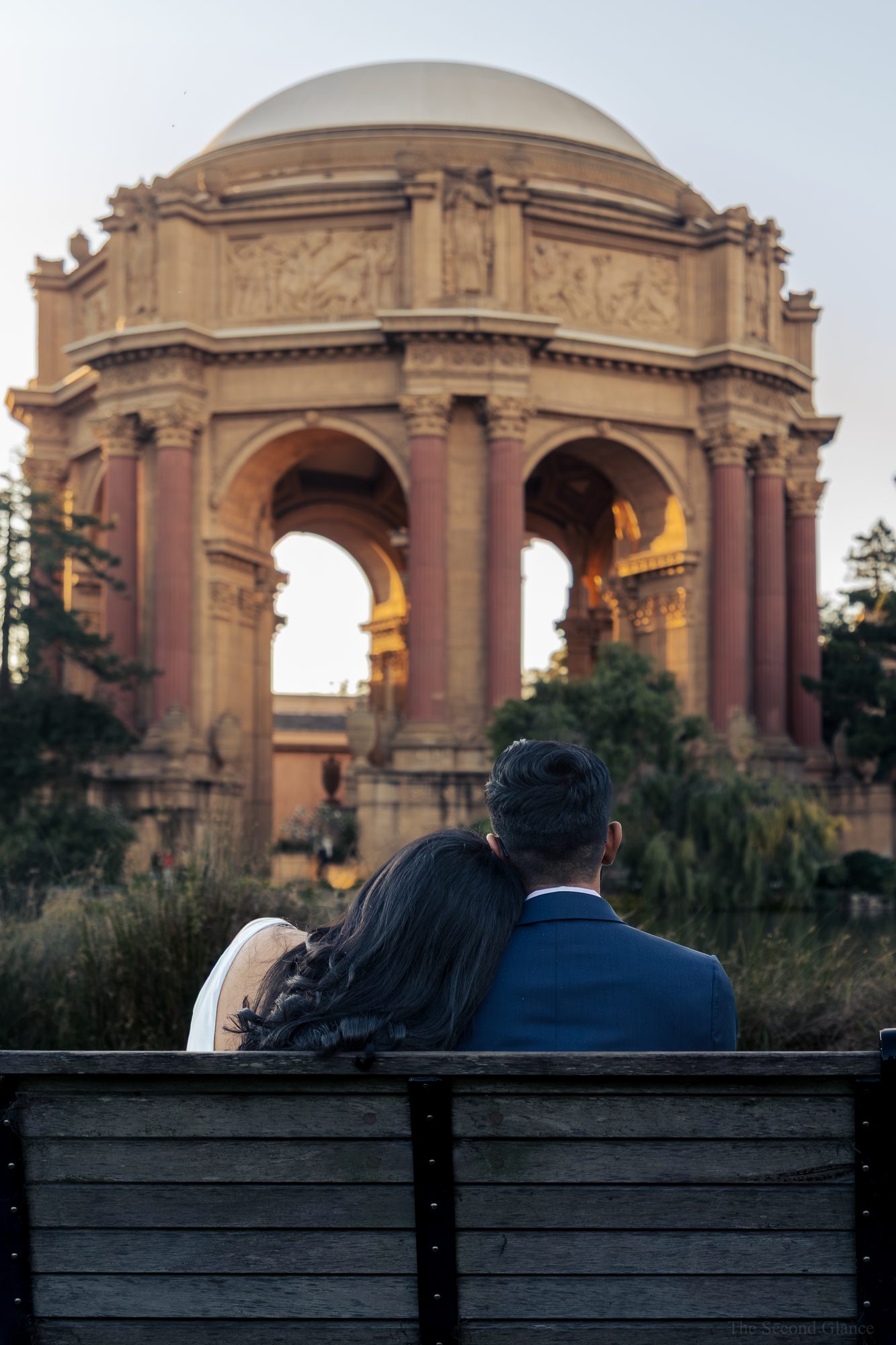 Couple at Palace of Fine Arts