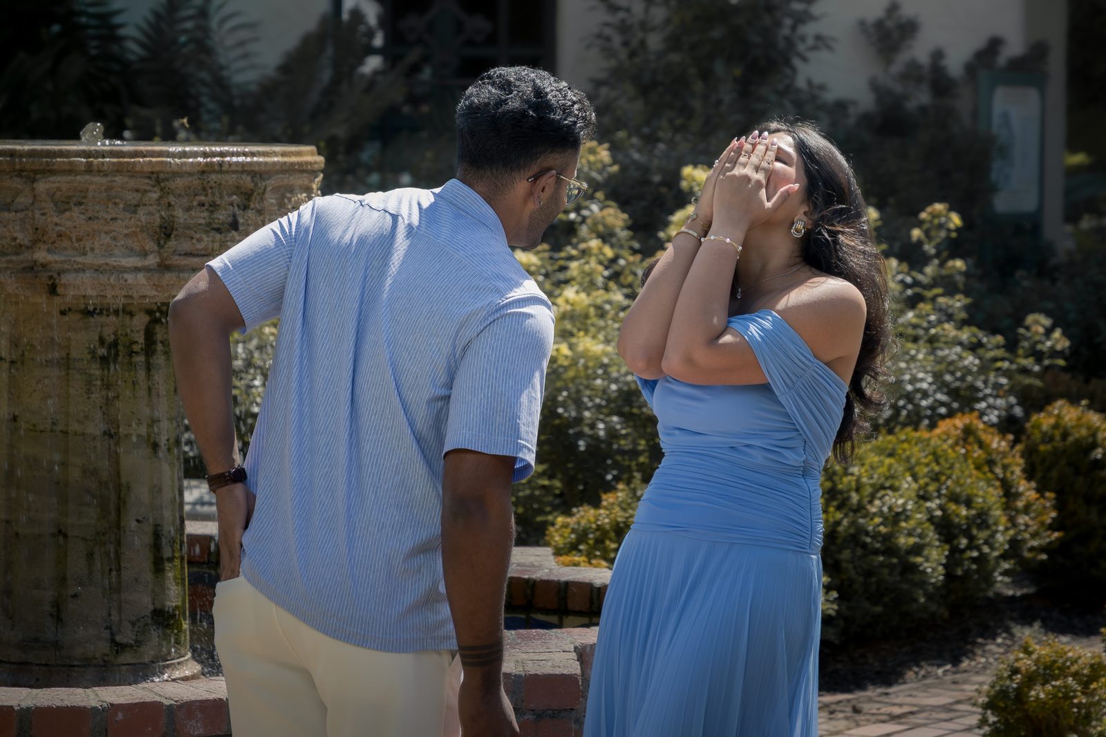 Proposal moment at Allied Arts Guild Palo Alto